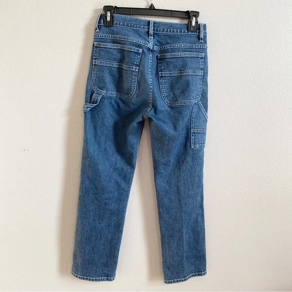 3x1 NYC Mid Rise Rose Carpenter Straight Leg Ankle Jeans Size 26 - Picture 4 of 7